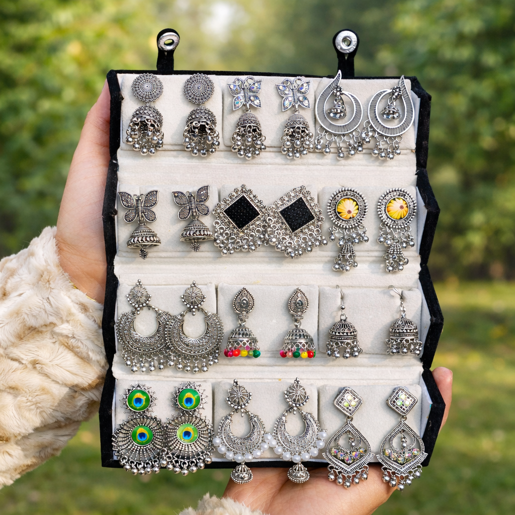 Royal Oxidized Earring Combo