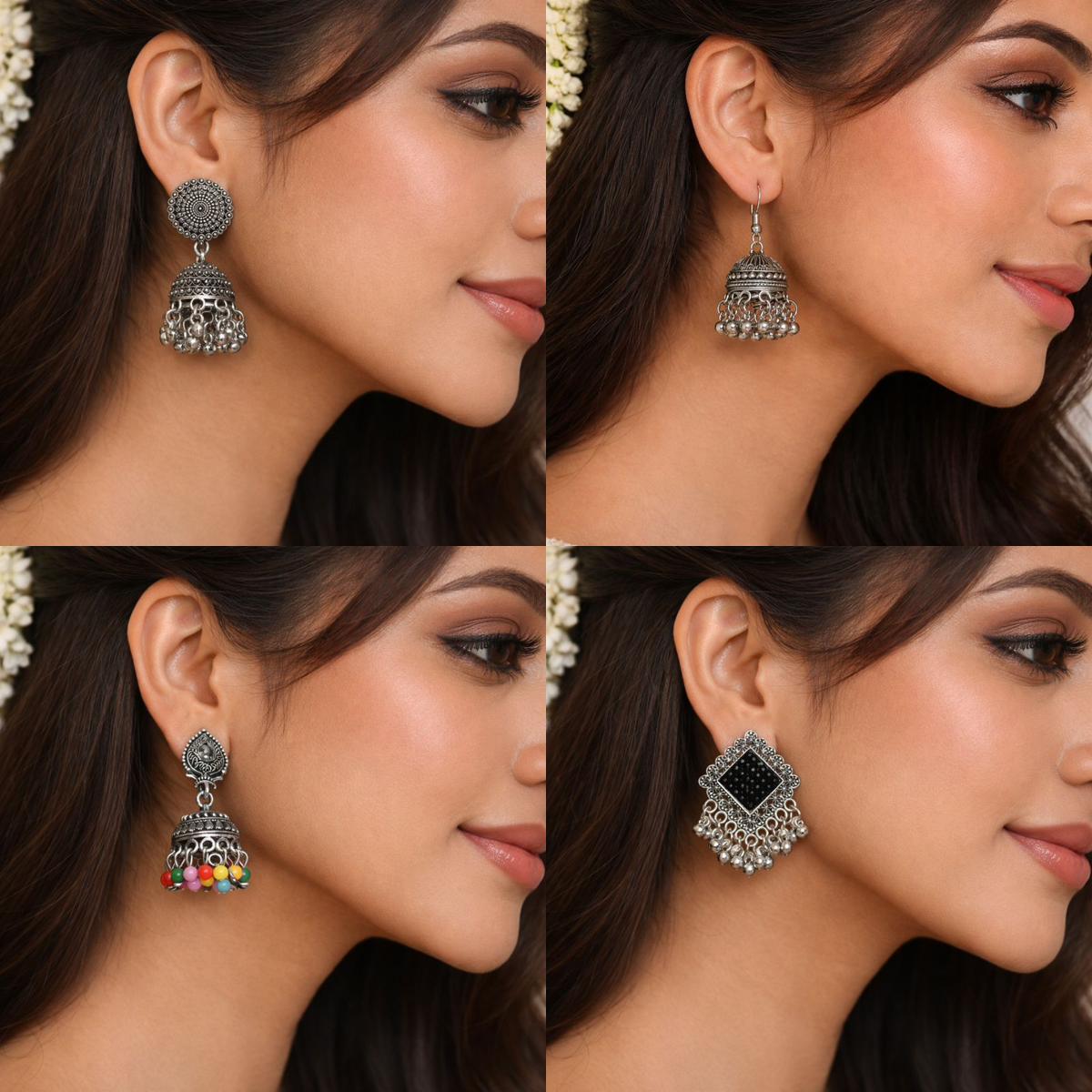 Royal Oxidized Earring Combo