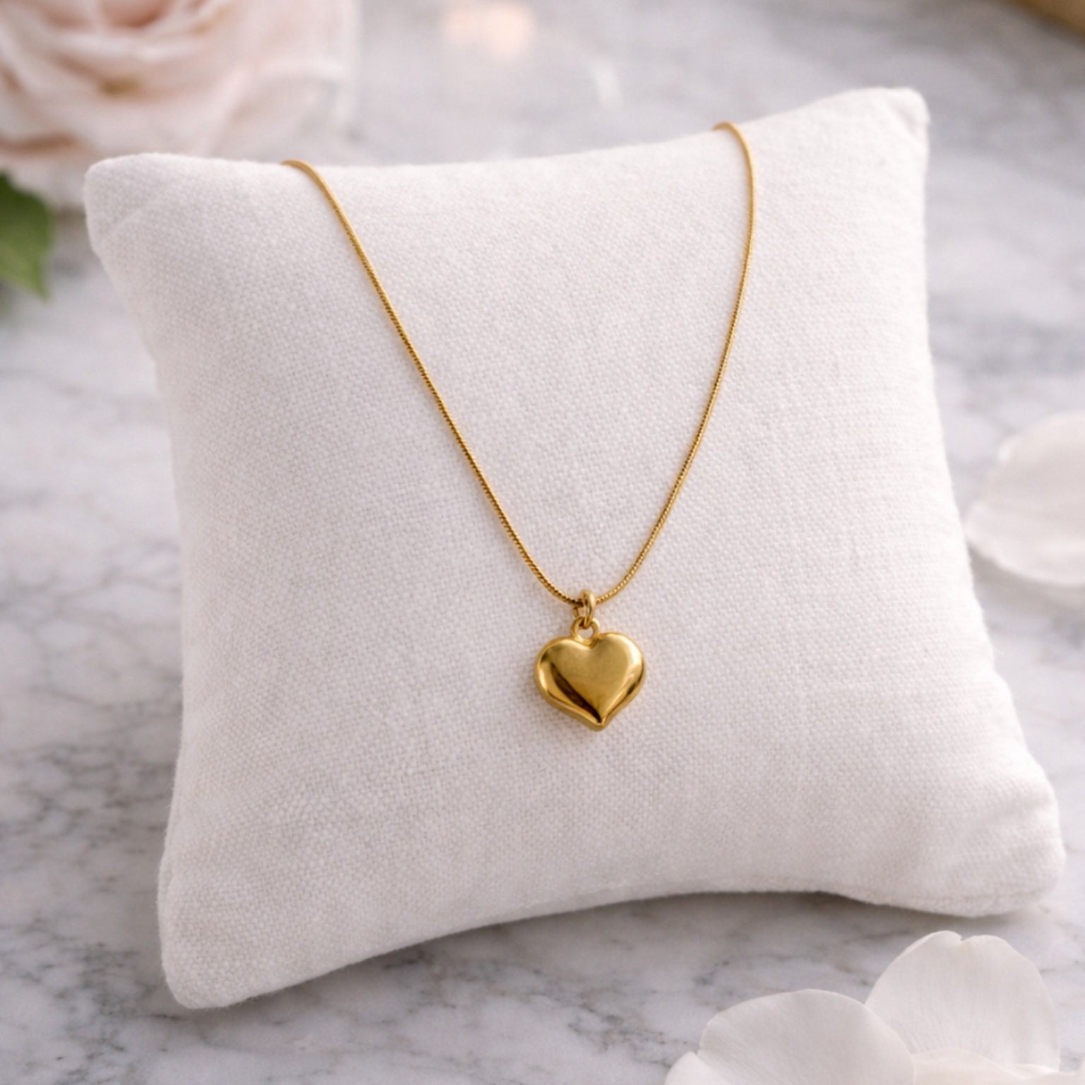 Timeless Gold Heart Necklace for Women